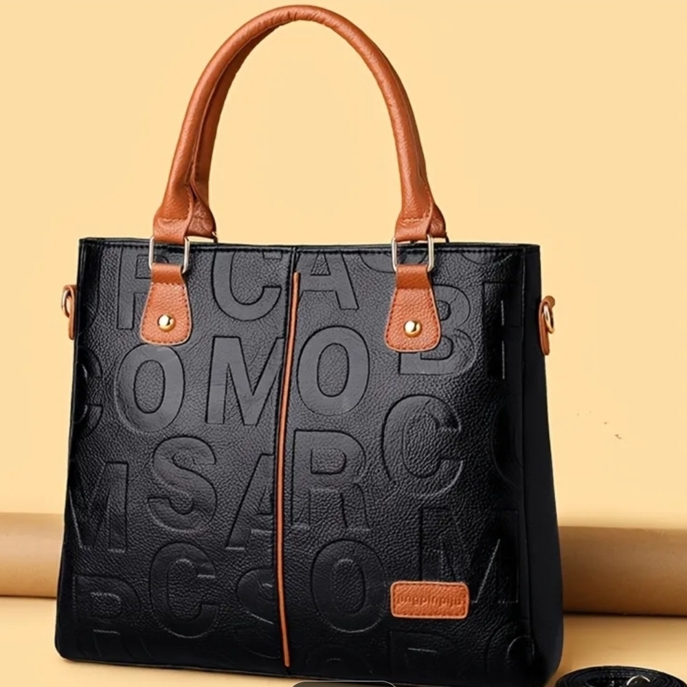 Black and Tan Handbag